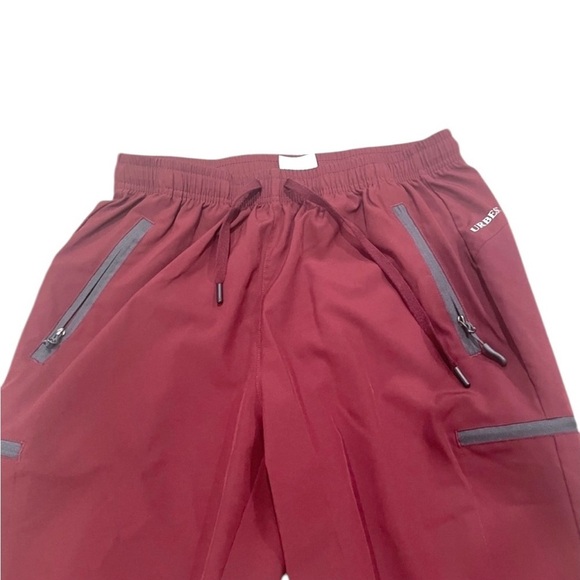 Dark Maroon Red Scrub Comfy Pants Size Medium - Picture 7 of 8